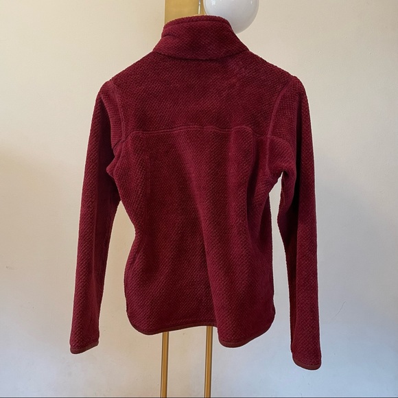 Patagonia | Maroon Wine Red Re-Tooled T Snap
Pullover Fleece Jacket - Picture 3 of 6